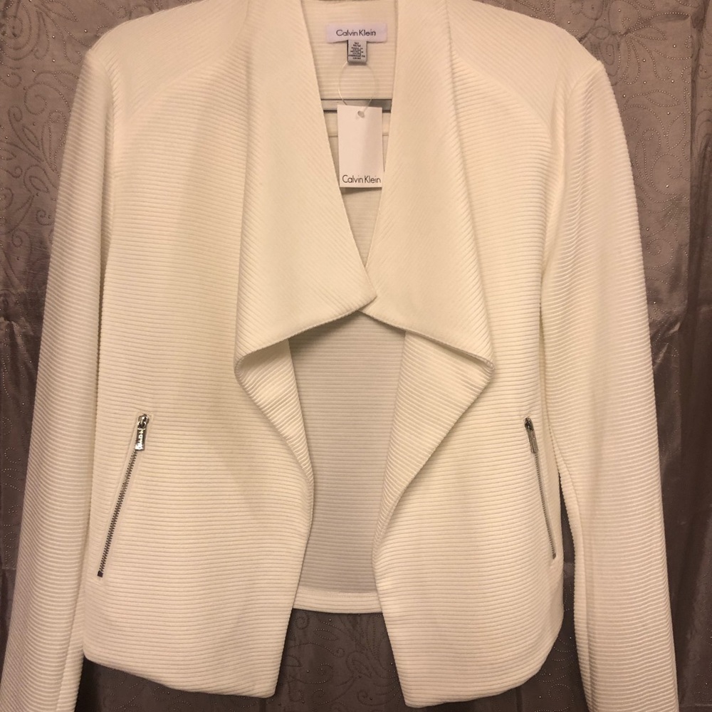 White Calvin Klein Blazer Jacket